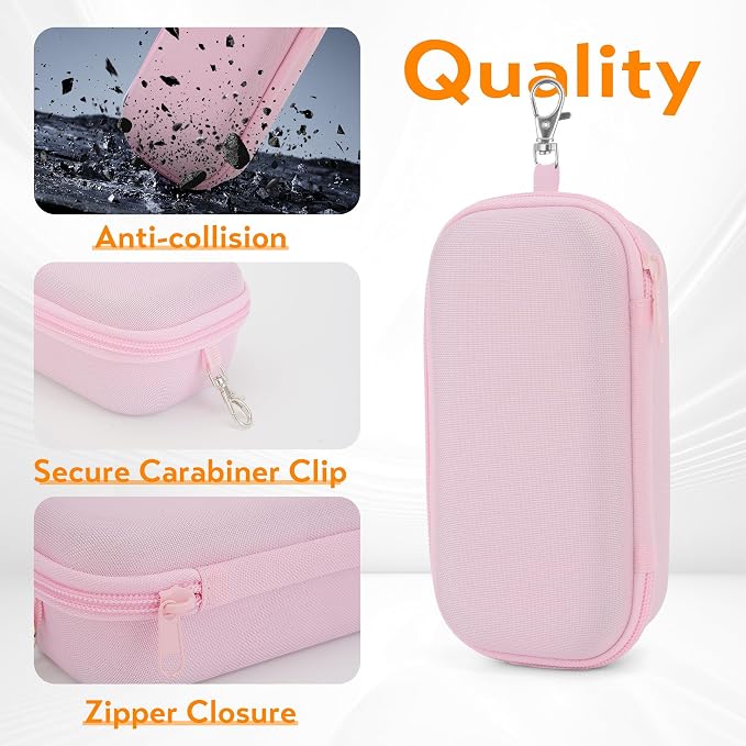 Double Eyeglasses Case, Hard Shell Dual Glasses Case Travel Sunglasses Organizer for Men Women