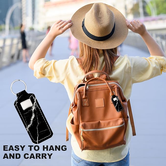 Chapstick Holder Keychain Lip Balm Holder with Clip