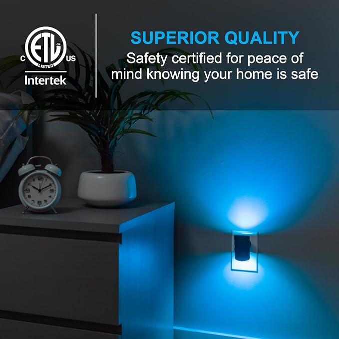 GE Directional Plug in Wall Sconce Night Light, Adjustable Swivel Accent Lighting with Dusk to Dawn Sensor, Dimmable Warm White & Optional Color Changing LEDs for Hallways & Bedrooms, 1-Pack, 82573