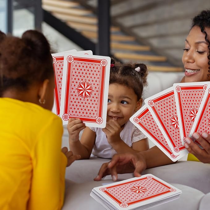 GSE Jumbo Playing Cards, Large Oversized Playing Cards, Huge Poker | Large Print Cards Deck, Easy Read For Adults & Seniors, Magic Party, Casino Party Decorations
