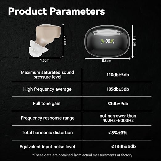 OTC Hearing Aids for Seniors-16 Channel Rechargeable Invisible ITE Hearing Aid with One-Button Operation, Noise Reduction, 3 Listening Modes, 4 Volume Levels, LED Digital Display, Long Battery Life, Easy to Use for Elderly Adults& Anti-Whistling Comfor...