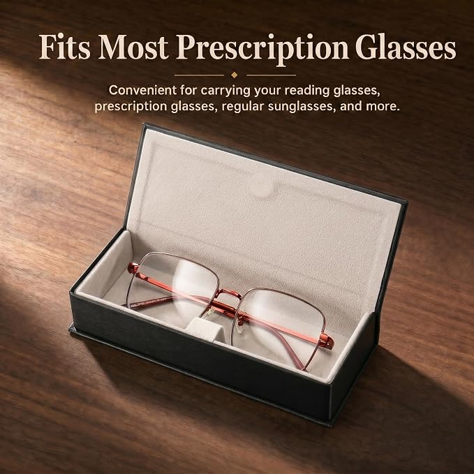 Vemiss Hard Shell Eyeglass Cases, Lightweight Portable Glasses Case for Women Men