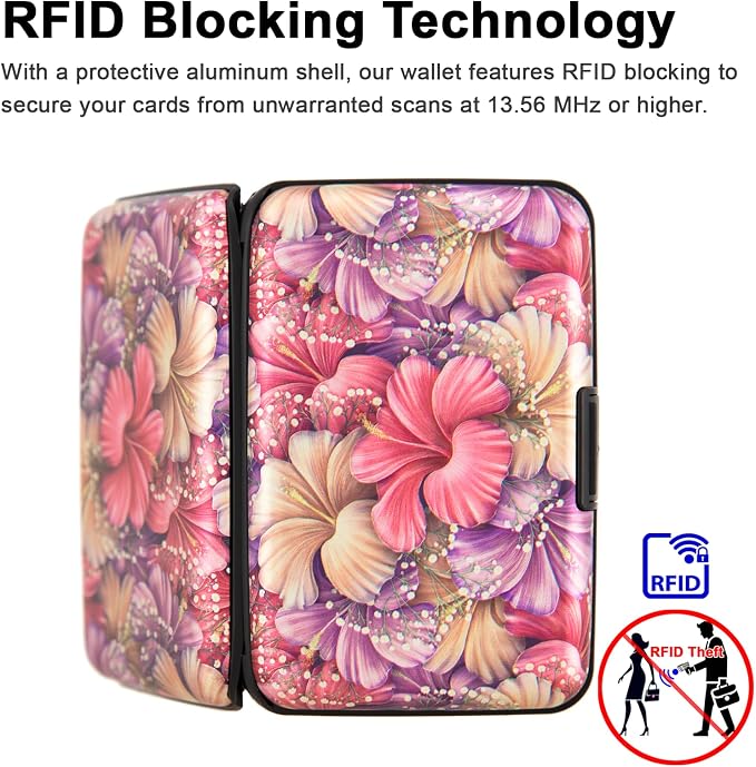 Credit Card Holder Small RFID Blocking Wallet Business Metal Slim Mini Aluminum Hard Case for Women Men