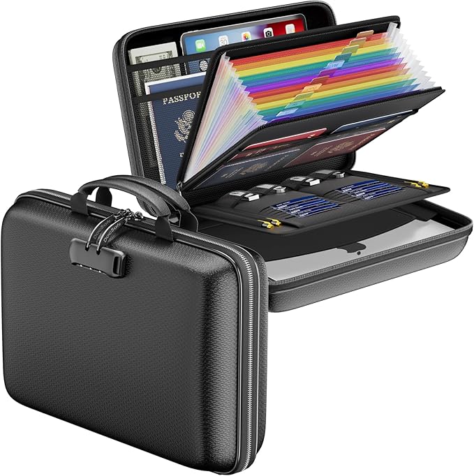 DocSafe Fireproof Document Box Set with Lock and Wheel
