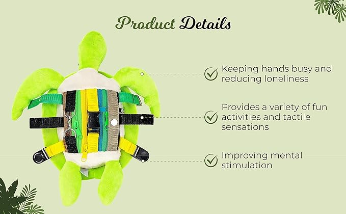 Sea Turtle Dementia Products for Elderly – Calming and Comforting Sensory Fidget Toy for Adults with Dementia, Individuals with ASD, Autism