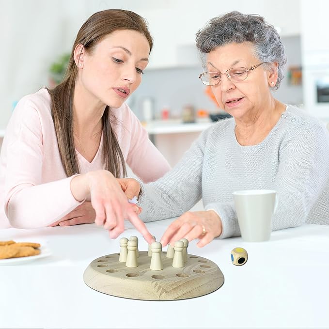 Alzheimers Activities for Seniors - Memory Training Products for Dementia Elderly Wooden Gifts for Adults Patients with Dementia