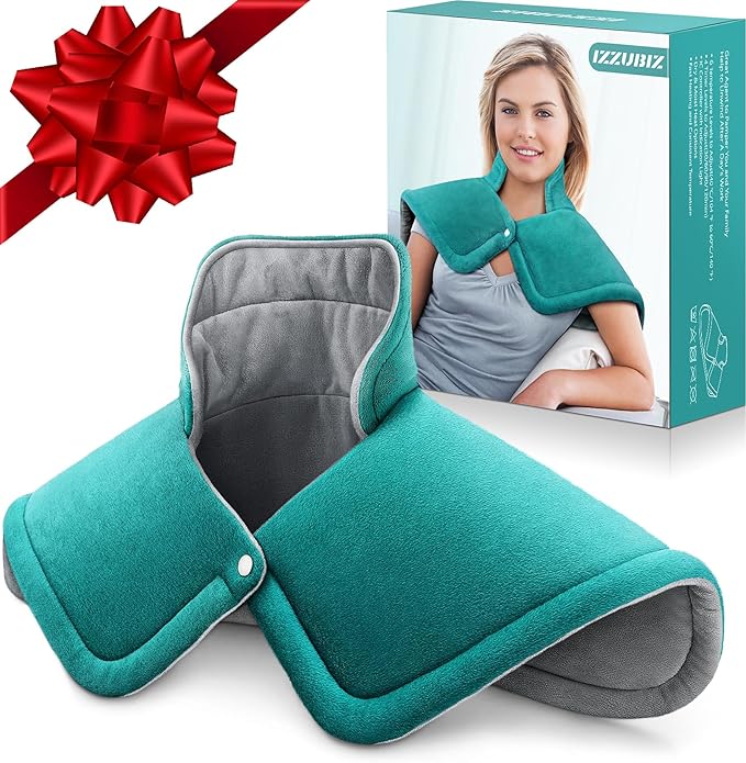 Christmas Gifts for Women, Mom, Neck Shoulder Heating Pad Gift for Men, Dad, Fathers Day, Electric Weighted Heat Pads for Back, Cramps and Leg, Mothers Day Gifts for Mom from Daughter, Son