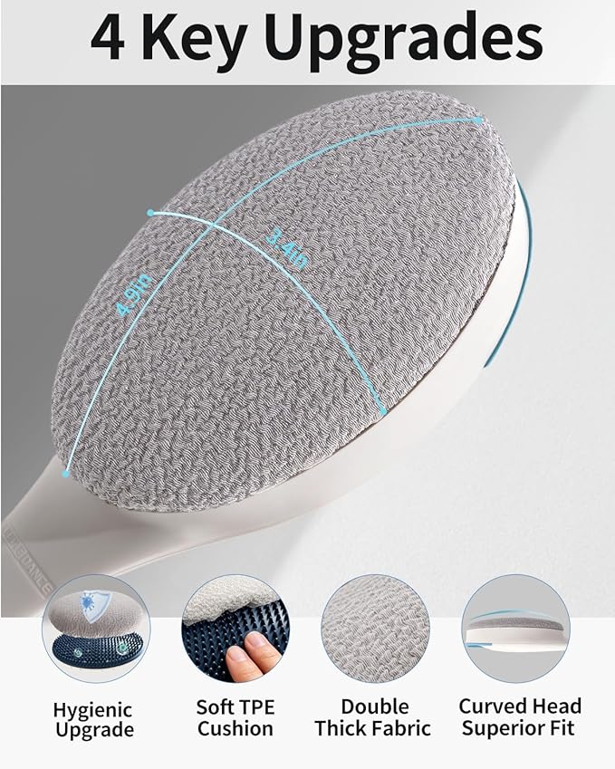 BUBBLEDANCE® Exfoliating Back Scrubber with Extendable Long Handle (17.5"~31.9") | Deep Cleansing Body Scrubber for Oily & Rough Skin | Upgraded Shower Towel & Washcloth to Prevent Back Acne