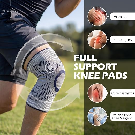 GOOGAH Knee Compression braces 1-Pack - Pain Relief Support for Arthritis, ACL & Meniscus Tears | Breathable Nylon Knee Sleeves for Men & Women | Sizes XXS-2XL