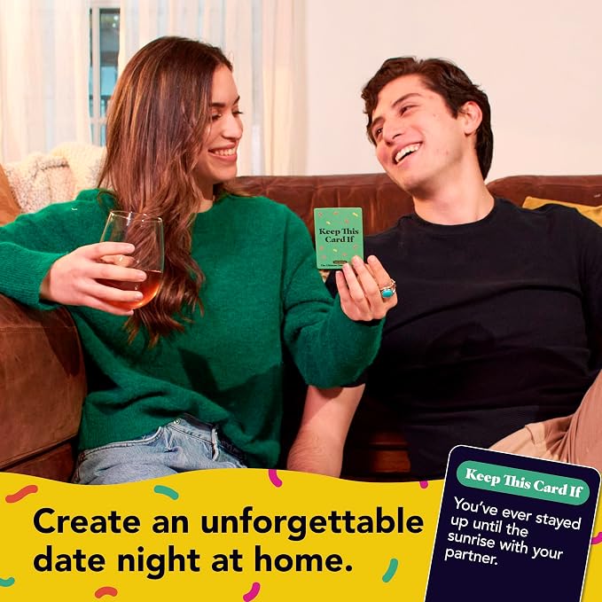 The Ultimate Date Night Game by Relatable, Great for Couples Games and Stay at Home Date Night Ideas, From The Makers of Let's Get Deep Relationship Card Game, Includes 200 Cards & Spinner
