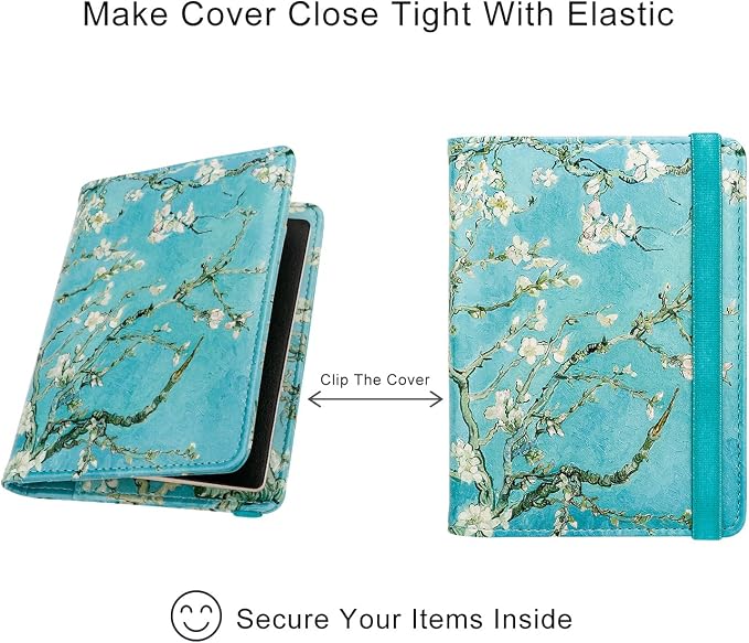 WALNEW Passport Holder for Travel, RFID Passport Cover Wallet for Women Men, PU Leather Passport Book Card Holder Case with Pen, Travelling Essentials for Flying | PU Leather Passport Cover Case with Pen Holder, Travel Must Haves Accessories, Passport ...