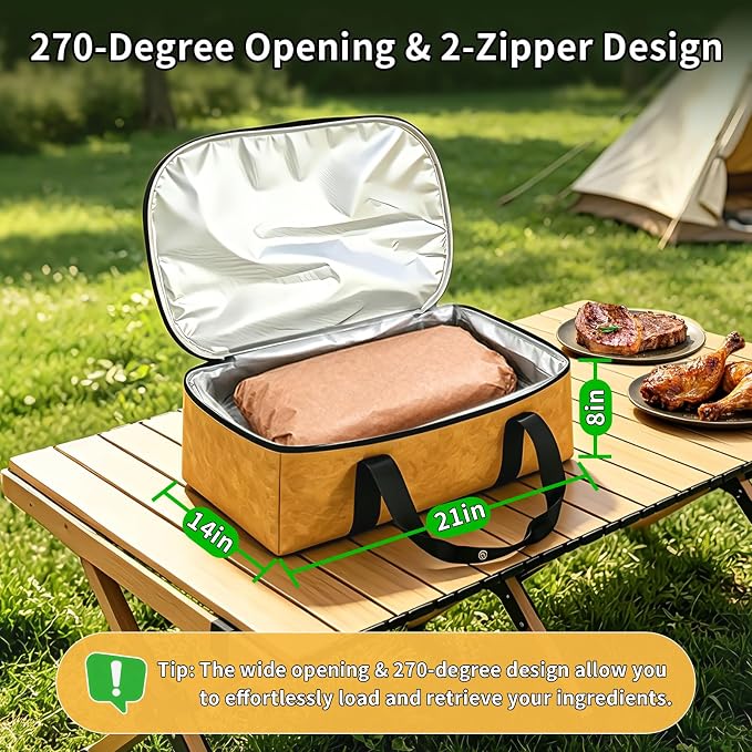BBQ Blanket for Resting Meat, Meat Resting Blanket for Grilling Accessories, Reusable Smoker Grilling Meat Insulated Resting Bag, BBQ Accessories for Large Brisket, Gifts for Men & Dad