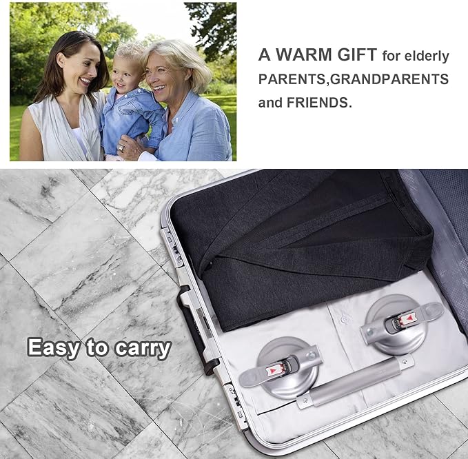 21inch Upgrade Suction Shower Grab Bar, Portable Shower Handle Bar Suction Grip Bar Bathtub Handle with Strong Hold Suction Cup Fitting and Rapid Release for Bathroom(Max Capacity :300lb