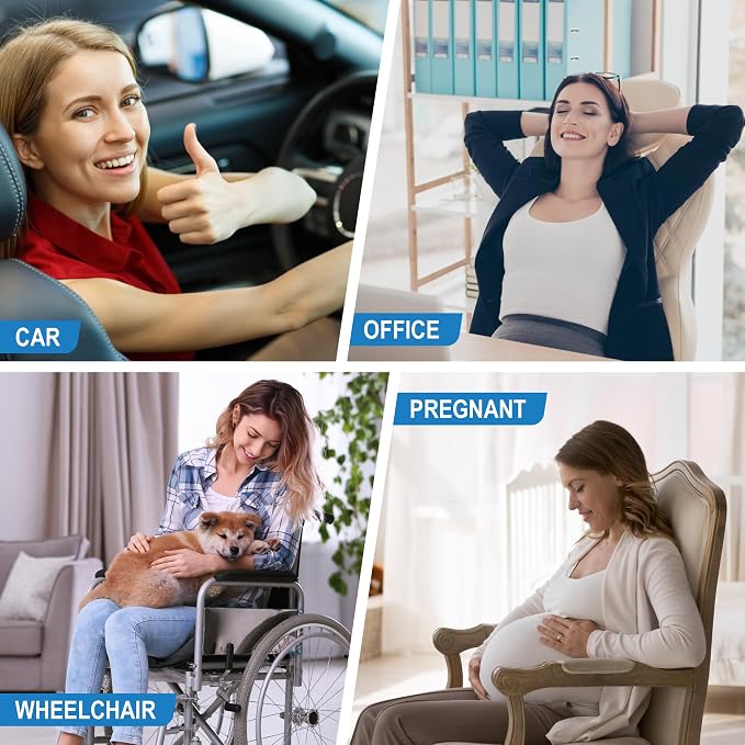 Lofty Aim Lumbar Support Pillow for Car | Car Seat Back Support, For Driving