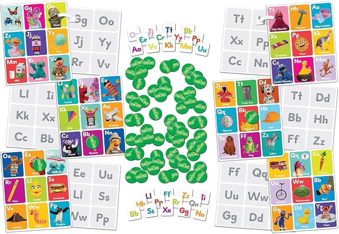 MasterPieces Kids Games - Sesame Street Alphabet Bingo