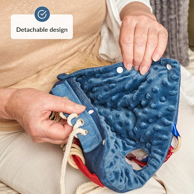 Fidget Wrist Cuff Sensory Toys | Fidget Toys for Dementia | Dementia Products for Elderly | Anxiety Sleeve | Gifts and Activities for Seniors with Alzheimer’s or Dementia