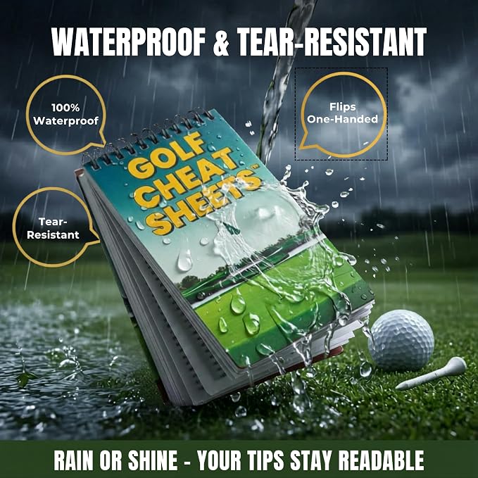 Pocket Golf Cheat Sheets - Pick One Swing Thought per Shot - Waterproof