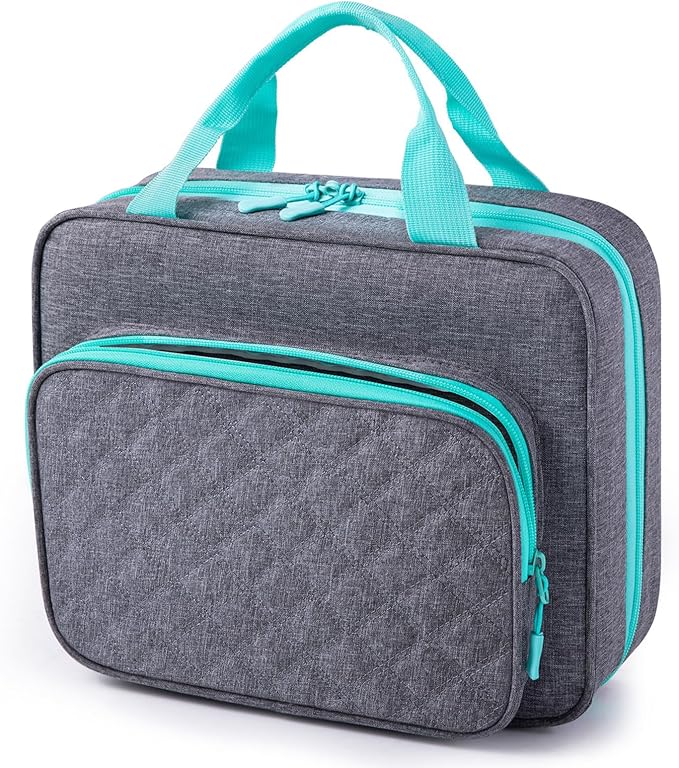 BAGSFY Medicine Bag for Traveling, Pill Bottle Organizer Storage, Large Medication Travel Case, Pills Box for Vitamin, First Aid Kit Bags Empty. (Comes with Weekly Pill Organizer)