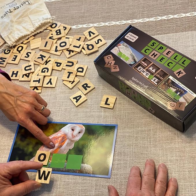 Generic Spell Check | Senior Word Game | Dementia Activities | Spelling Game | Alzheimer's Game | Dementia Gift | Nursing Home Activity