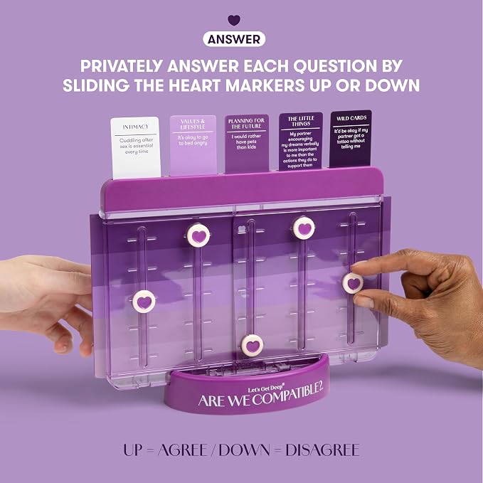 Are We Compatible? by Relatable, A Romantic Relationship Card Game and Couples Games for Adults - Perfect for Fun Date Night Ideas, Gifts for Girlfriend, or Wedding Gifts for Newlyweds