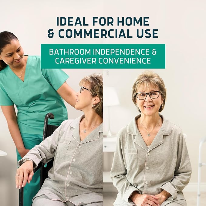 Lunderg Recycled Commode Liners - 250 Environment Friendly Toilet Bags | Medical Grade Bedside Commode Liners Disposable - Universal Fit & Easy to Use - Absorbent Pads Not Included