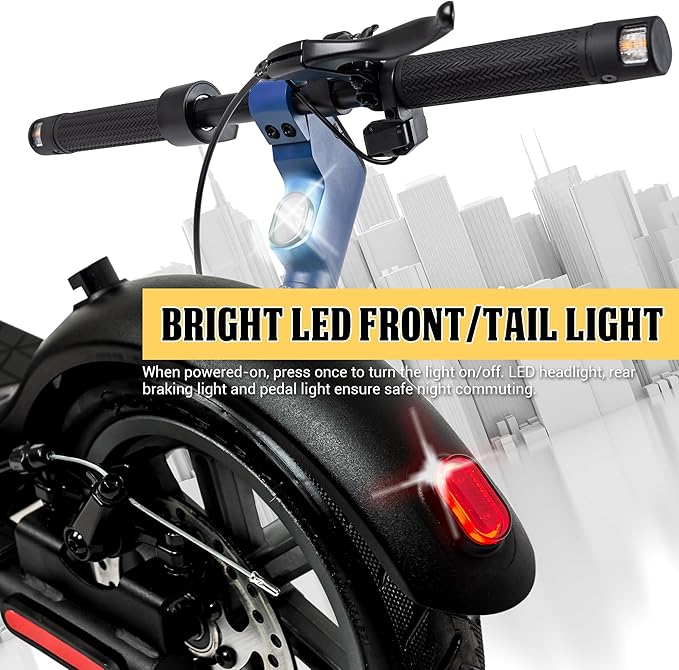 Phantomgogo Electric Scooter for Adults Scooters Kids Foldable E-Scooter with with 350W Motor 15.5 mph Max Speed Long Range EScooter for Commuter