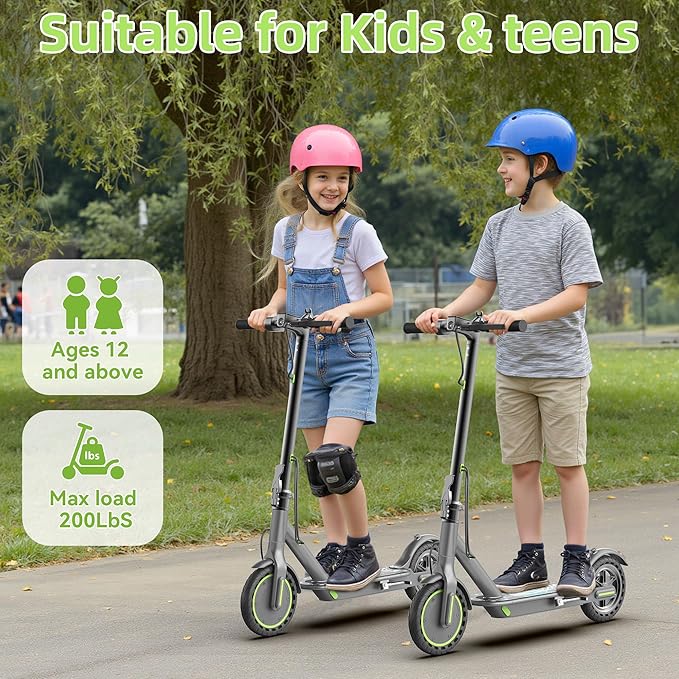 Electric Scooter for Adults- 8.5"/10''/14'' Tires, Up to 19/22MPH by 350W/500W Motor, Max 12/21/23/27/62Miles Long-Range Foldable Commuting Adults Scooter with Double Braking System and App