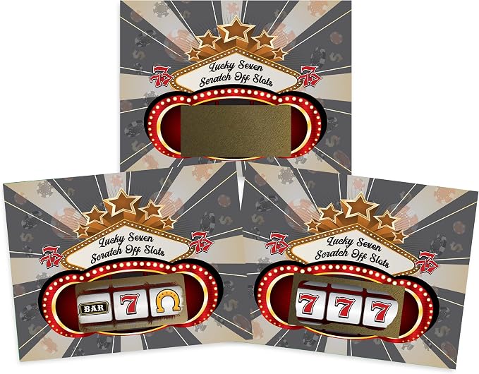 My Scratch Offs Casino Night Scratch Off Games 26 Pack, Slot Machine | Scratch Off Game Cards are ideal for casino party favors, supplies, fundraising, events, businesses, holidays and gatherings