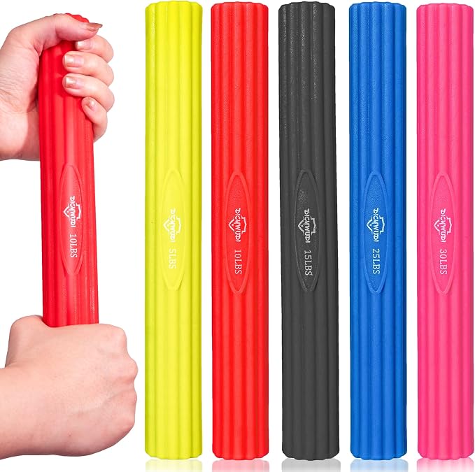 DICYWUDI Flex Therapy Bar and Grip Strength Trainers set, Physical Therapy & Resistance Bar for Golfers Elbow, Tendinitis, Wrist,Forearms Pain, Improve Grip Strength and Relieve Pain