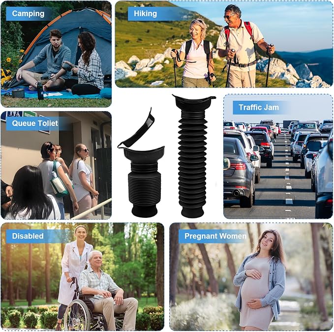 Pee Bottles for Men,Portable Urinal for Men,Collapsible Urine Bottle 750ML | Car Urinals for Men and Women,Emergency Urinal Bottle Shrinkable Pocket Toilet for Travel,Camping,Traffic Jam,Road Trips