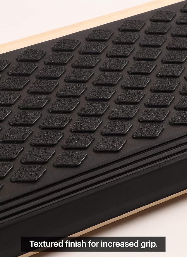 FINEHOUS Rubber Stair Treads Non-Slip Outdoor 30”x10” (6-Pack) – Anti-Slip Step Mat with Nosing