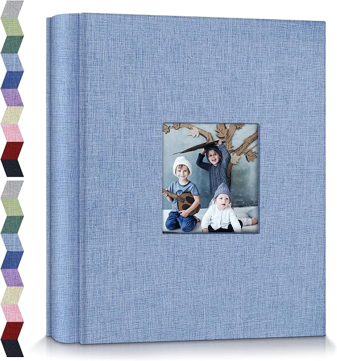 popotop Photo Album 4x6-600 Photos Photo Books with 600 Horizontal and Vertical Pockets,Linen Cover Albums for Family Wedding Anniversary Baby Vacation Pictures