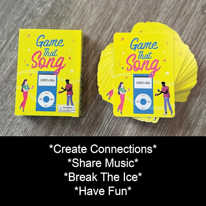 Game That Song 2000's Mix Expansion - 50 New Cards - Music Card Game for Family, Adults, and Teens. Hilarious, Addictive, and Competitive Fun for Game Nights!