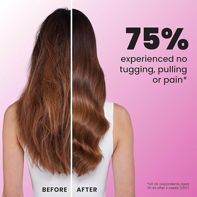Tangle Teezer Ultimate Detangler Brush, Straight to Wavy, Raspberry | Patented two-tier, regular-flex teeth reduce breakage & split ends on wet or dry hair; Shower-friendly hairbrush for all ages