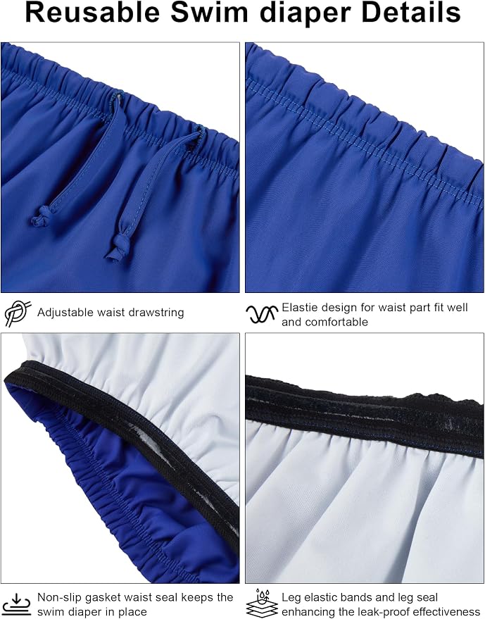 Special Needs Reusable Swim Diapers - Waterproof, Leakproof, Unisex