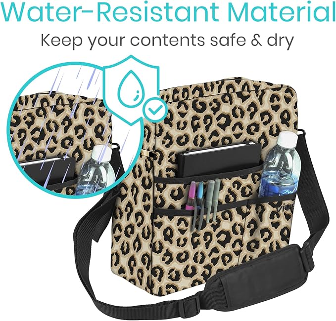 Vive Wheelchair Bag - Machine Washable, Double-Stitched, Water-Resistant Accessory Backpack for Rollators, Wheel Chairs, Walkers - Pouch with XL Pockets & Straps for Quick Installation