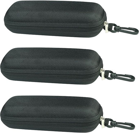 Unisex Semi-Hard Shell Eyeglasses Cases(3 Pack), Protective Case For Glasses