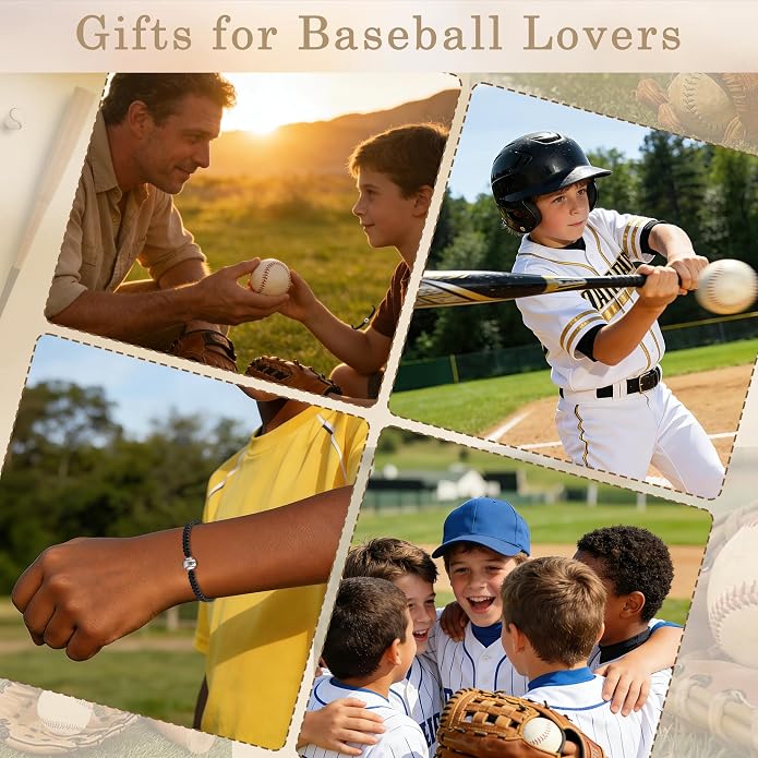 PEALICIOUS Soccer Gifts for Boys Sport Jewelry for Son and Dad | Golf Gifts for Golfers with Natural Stone, Hockey Baseball Bracelet for Boys, Men Soccer Golf Stuff for Team Hockey Bracelet