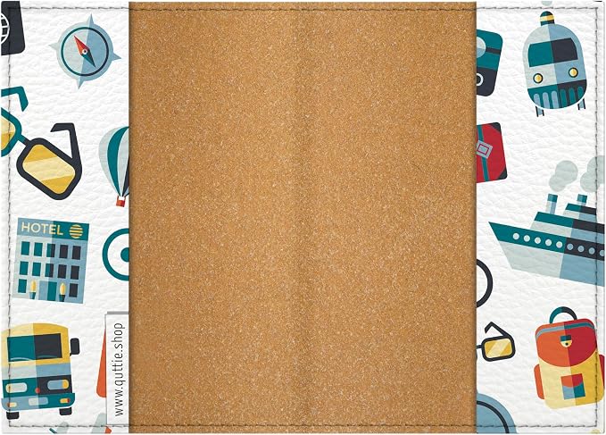 Passport Cover for Kids, Women and Men, Cute Travel Passport Holder (Tourist Pattern)