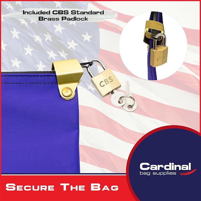 Medication Security Bag with Padlock, Purple | Made in USA, Small Pill Bag, Travel Carry Pouch, Medicine Storage