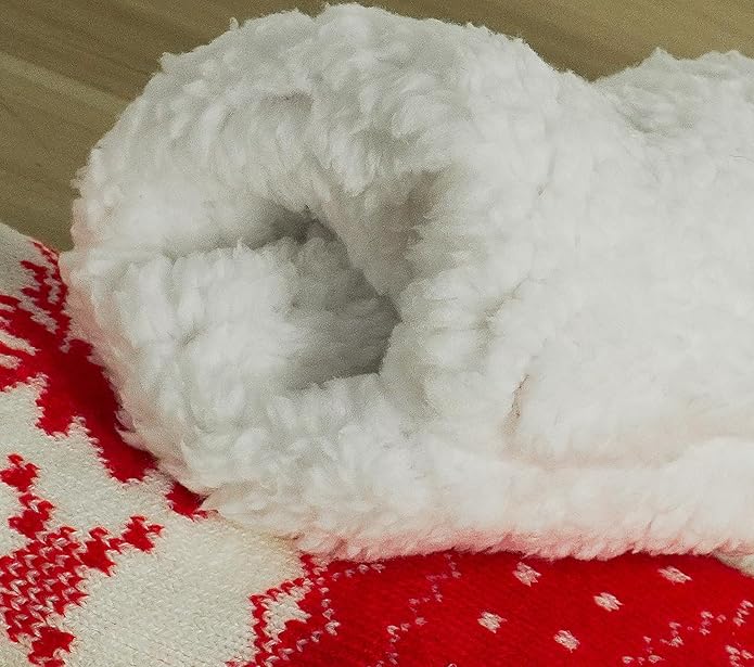Slipper Socks for Women with Gripper - Winter Non Slip Thick Fuzzy Socks - Warm Cozy Christmas Gift