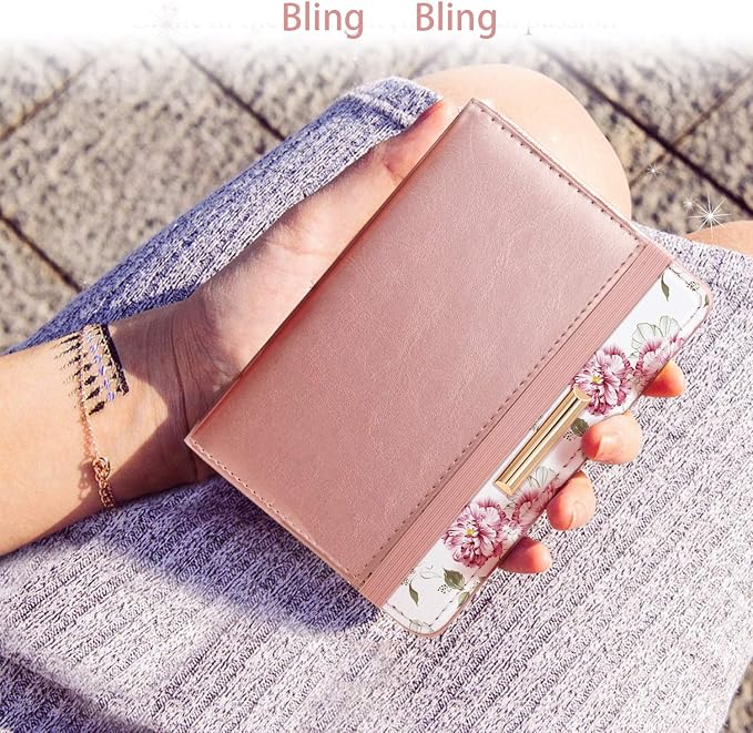 Coco Rossi Passport Holder for Travel Women Slim RFID Passport Cover Wallet | Travel Essentials, Passport Book Holders, Passport Wallet Cover Case, PU Leather, Cute, Thin, Spliced Design, Rose Pink