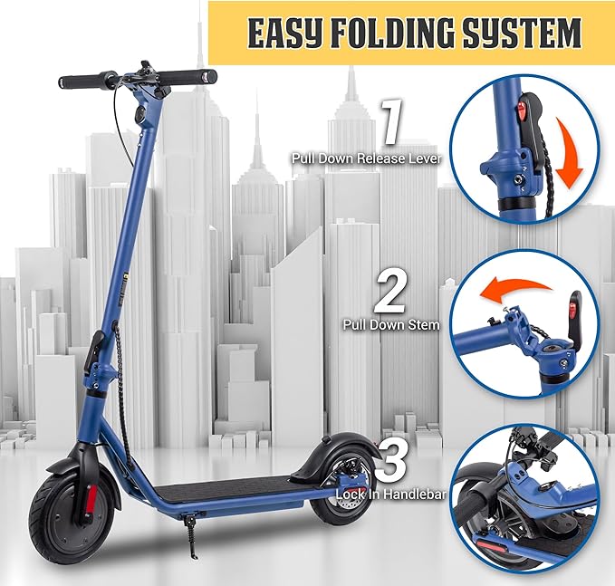 Phantomgogo Electric Scooter for Adults Scooters Kids Foldable E-Scooter with with 350W Motor 15.5 mph Max Speed Long Range EScooter for Commuter