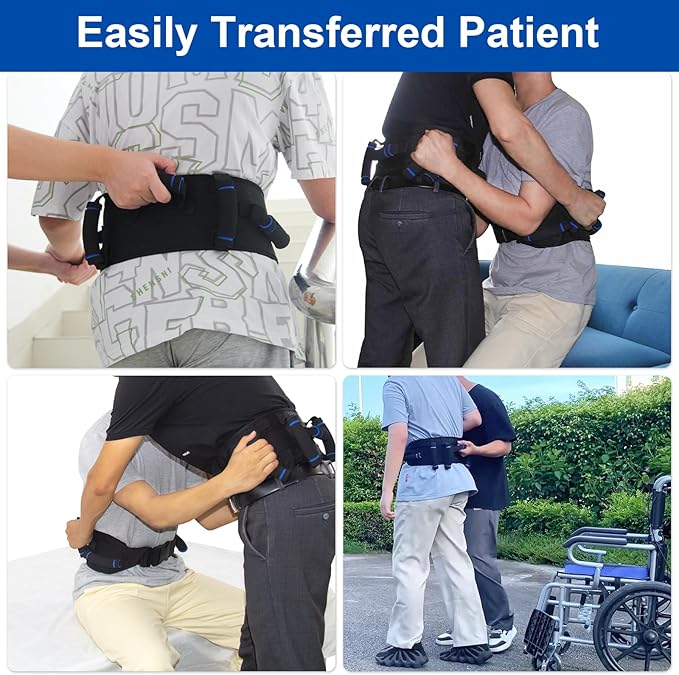 Gait Belts Transfer Belt for Seniors with Handles, Gate Belts Medical for Elderly, Gait Belts for Seniors, Lift Belts Quick Release Buckle, Medical Nursing Safety Belt Patient Assist
