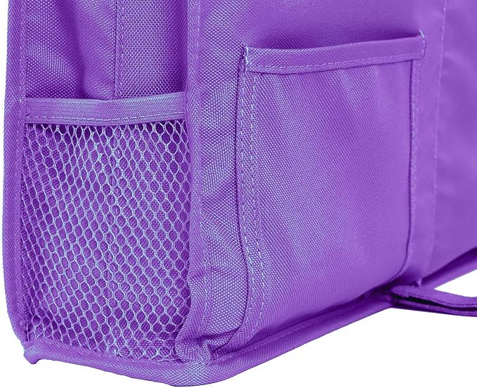 Bunk Bed Organizer - Bedside Storage Caddy with Pocket, Hanging Organizer for Camp, Dorm, Room, Hospital Bed Rail and More (Purple)