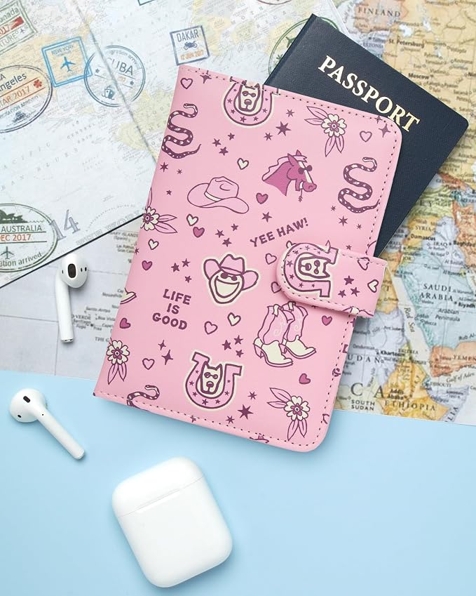 Life is Good Travel Passport Cover, Card Slots, Snap Closure | Slim Design, Card Slots, Snap Closure, Fits Neatly in a Purse or Backpack, Keeps Documents and Boarding Pass Organized