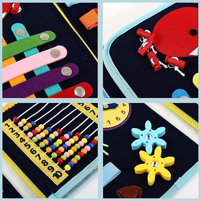 Fidget Blanket for Dementia,Alzheimers Dementia Products for Elderly,Calming Comforting Dementia Activities for Seniors,Toddler Busy Board,Sensory Blanket Helps with Autism,Asperger’s,Anxiety
