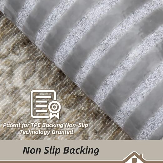 BEQHAUSE Stair Treads for Wooden Steps, 8"X30", 15pcs, Beige/Malt Yellow | Non-Slip Machine Washable Carpet Stair Treads, TPE Backing, 100% Polyester, Soft Indoor Stair Runner for Kids Elders and Pets
