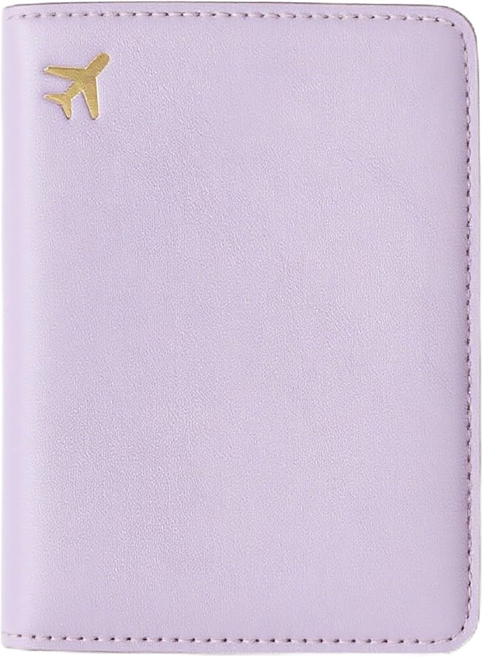 Passport Holder for Travel, RFID Blocking Waterproof PU Leather Travel Passport Cover Case Wallet