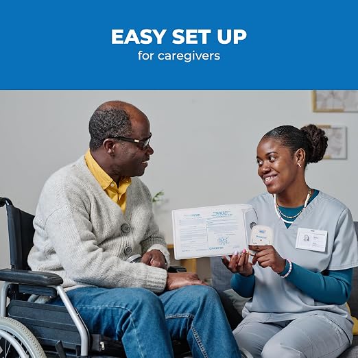 Patient Aid Chair Alarm with 10" x 15" Motion Sensor Pad and Wired Device with Rubber Casing, Ring Sound and Mounting Options, AC Adapter and Battery Powered Wandering and Fall Prevention for Elderly